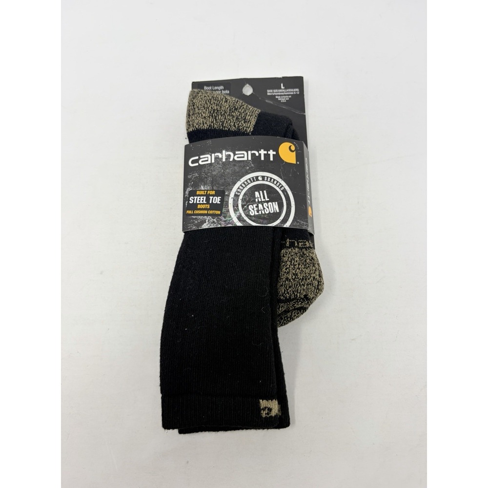 Carhartt Mens Large Size 6-12 Full Cushion Boot Socks for Steel Toe Shoes 847